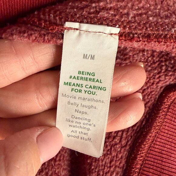 EUC - Aerie Sweatshirt - Burnt Red - Size M - Oversized - Picture 8 of 11